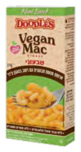 ארוחת פסטה טבעונית עם רוטב בסגנון צ'דר